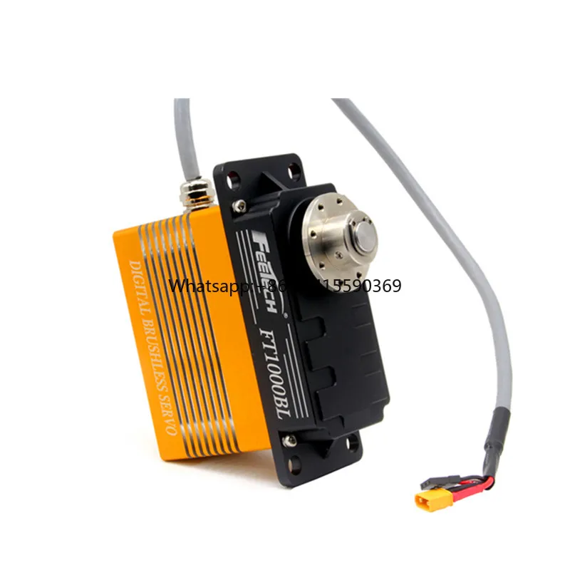 

24V FT1000BL 1000KG Brushless Giant Servo Super Torque 0.588sec/60° 180 Degree Steel Gear for UAV RC Truck/Off-Road Toy Metal