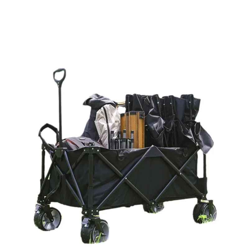

New outdoor camping, travel folding cart, hand-pulled shopping cart