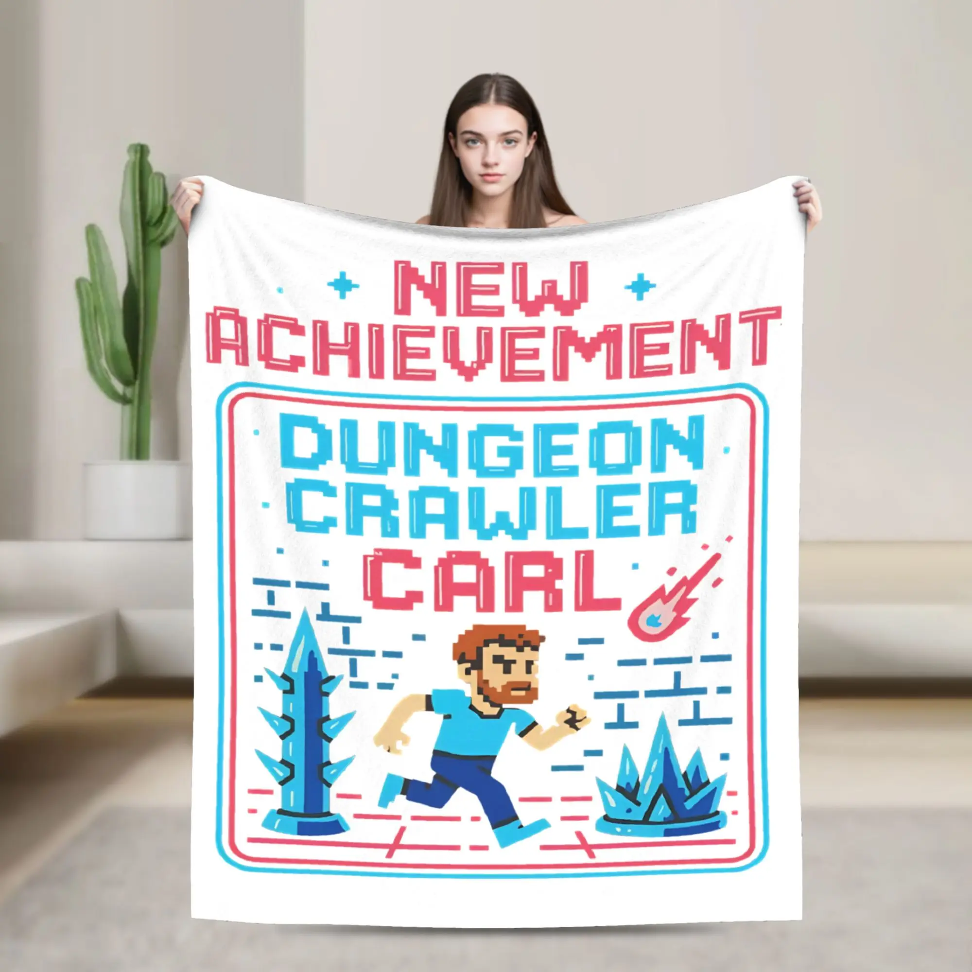 

New Dungeon Crawler Carl Book Lover Blanket Coral Fleece Plush Summer Air Conditioning Portable Super Warm Throw Blankets