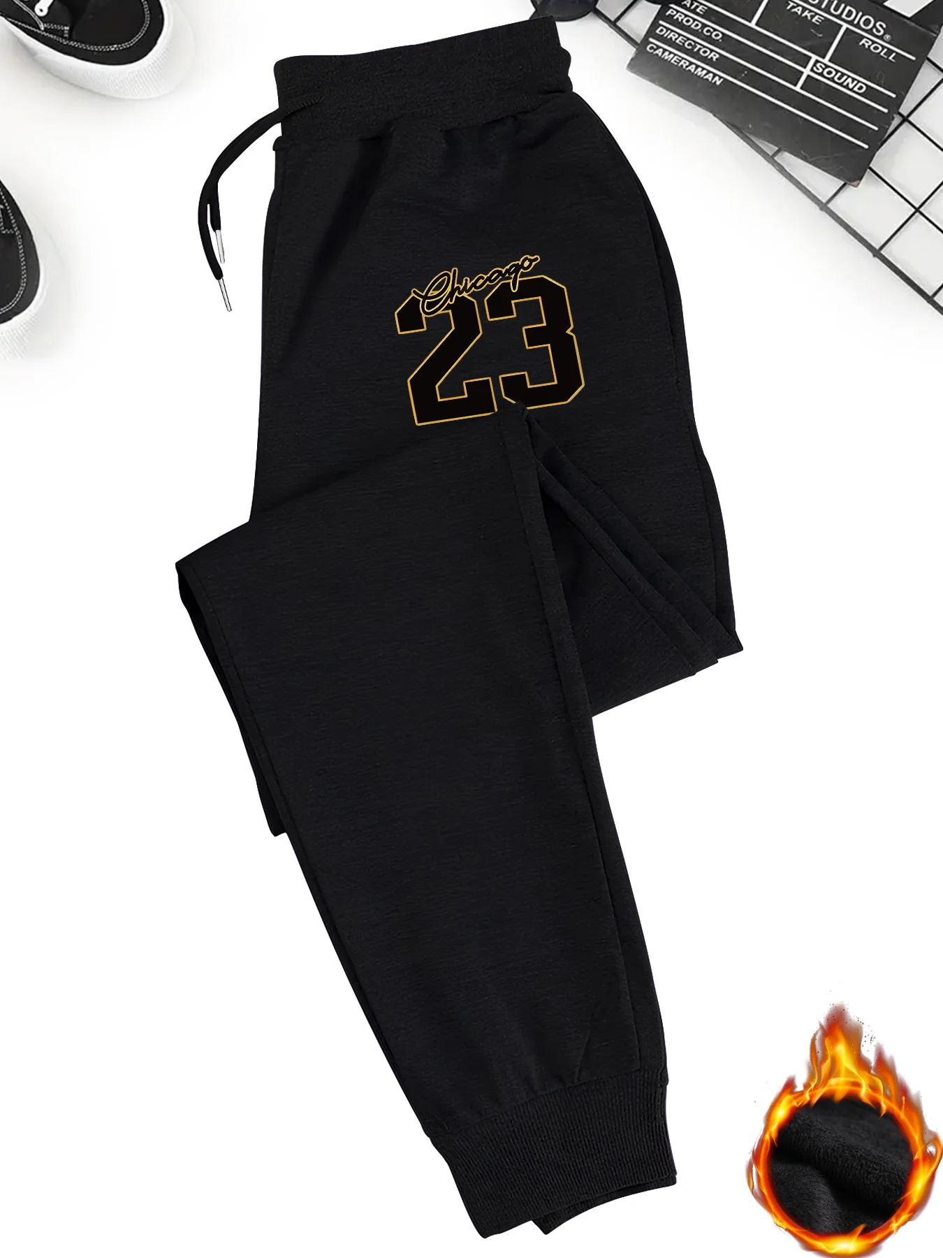 

Men's Casual Sweatpants with Drawstring Pockets Trousers with Number 23 Graphic Print Comfortable Sweatpants Outdoor Trousers