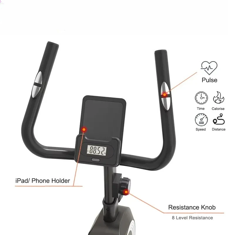 Home Fitness Stationary Bike Indoor Sports Recumbent Exercise Bicycle for Cardio Workout Weight Loss Home Gym Equipment
