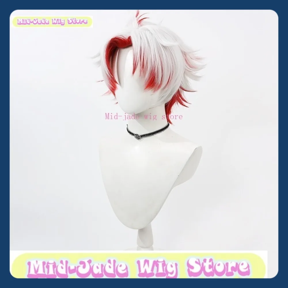 

Mid-jade Wig Store Wuthering Waves Scar Cosplay Wig Anime Game Role-playing Halloween Party Synthetic Wig
