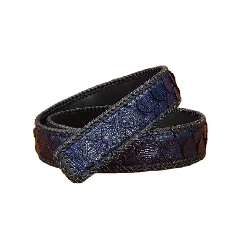 2023 men high quality genuine leather belt luxury designer belts men snake skin fashion Strap male for man PD003