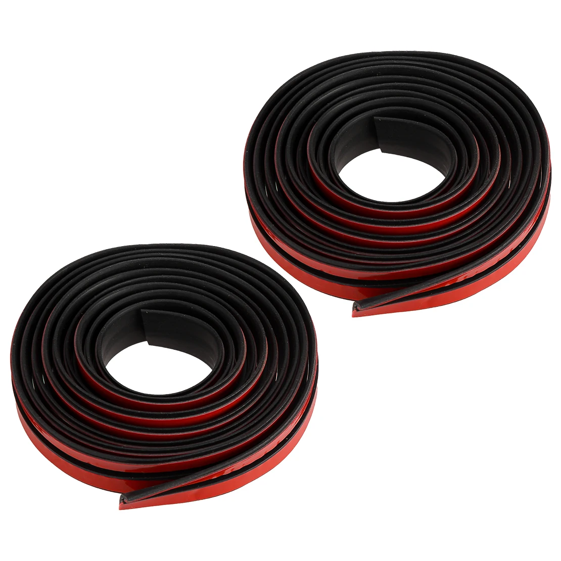 

2Pcs Black 2m Car Windshield Roof Window Seal Weather Strip Noise Insulation T-Shape Moulding Trim Rubber