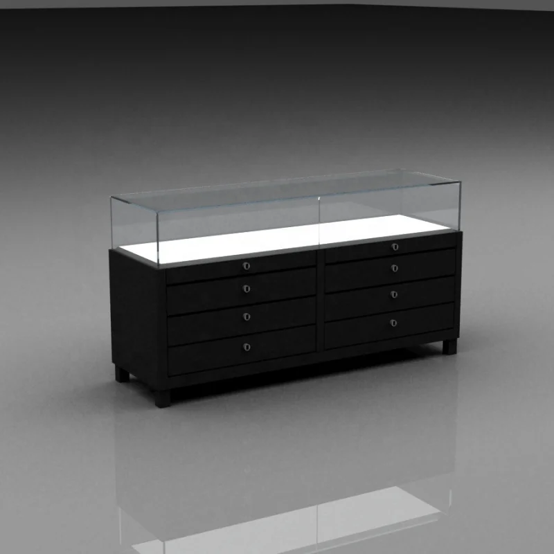 

2025customized.Hot Selling Jewelry Display Cabinet with Drawer Retail Wooden Jewelry Display Counter Shop