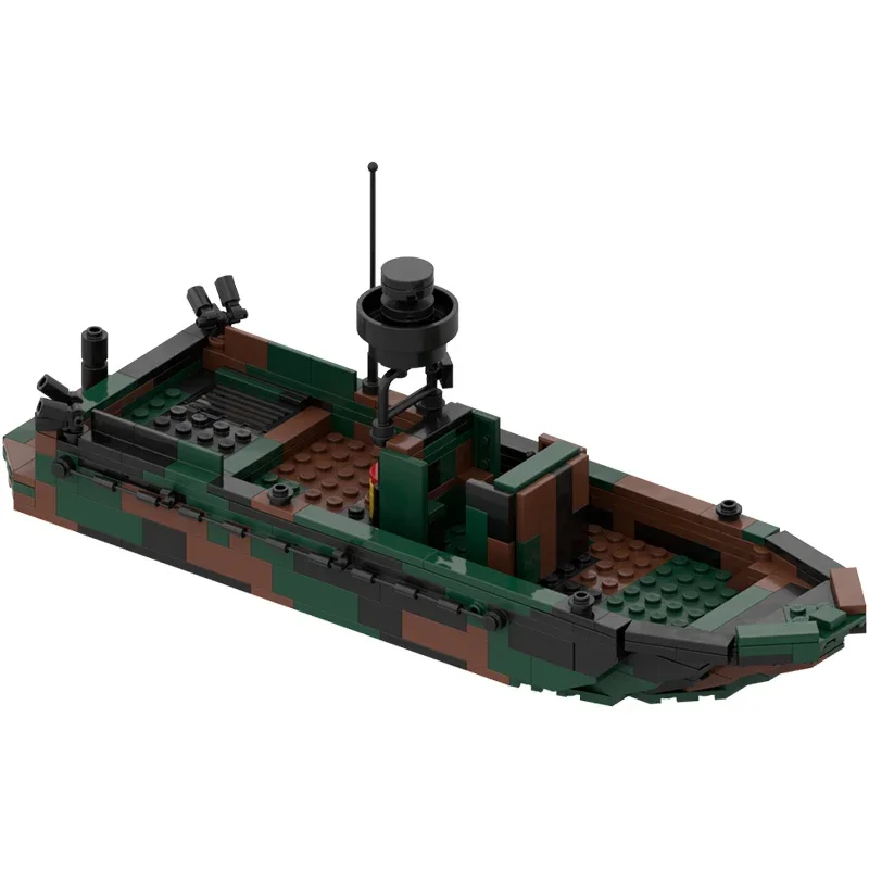 

1070 деталей MOC: Конструктор «Спецоперационное судно Riverine SOC-R» — Рождественский подарок, вдохновляющий набор для творчества и архитектурного конструирования