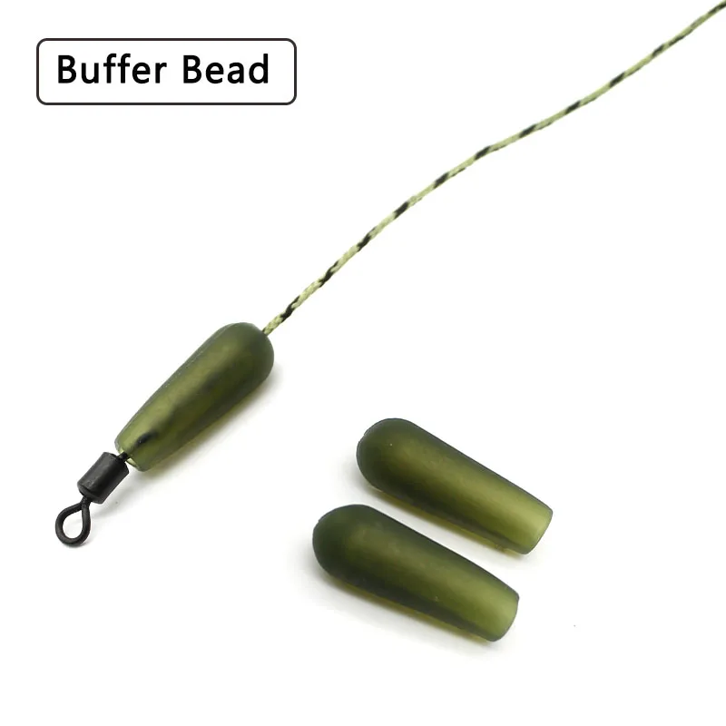 

20PCS Carp Fishing Accessories Rubber Buffer Beads Fishing Float Setup Helicopter Chod Beads Lead Core For Carp Fishing Tackle