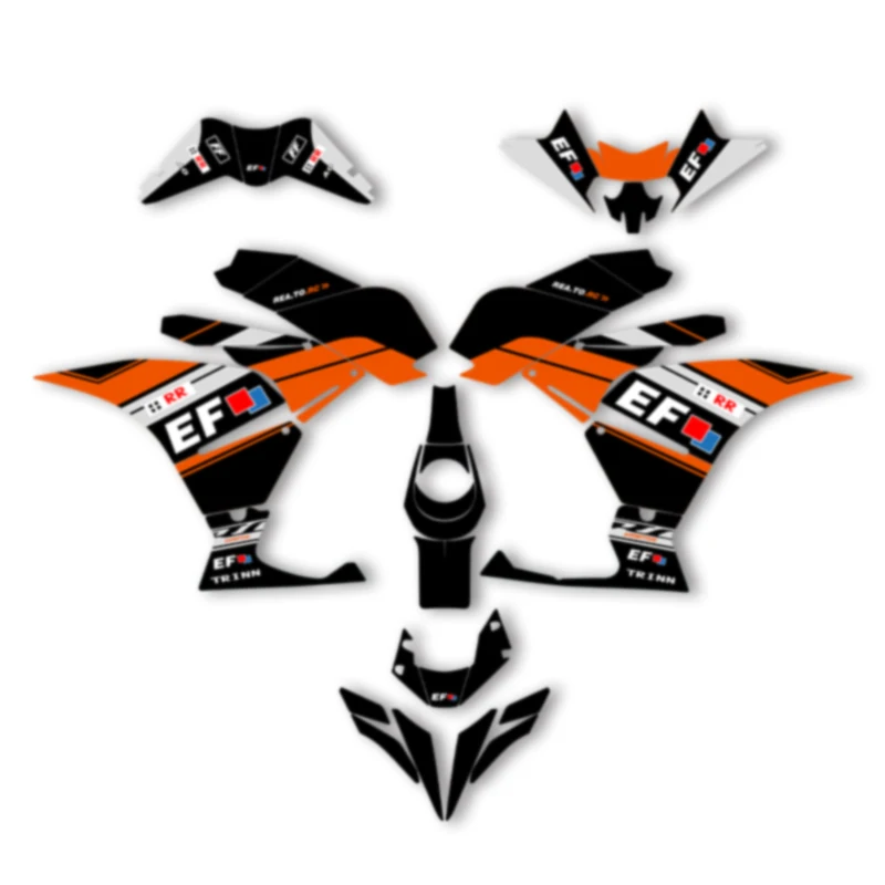 

DSMTECH Motorcycle Graphics For KTM 2017 2018 2019 2020 RC250 17-20 RC250 390 Decal Stickers Kits 004