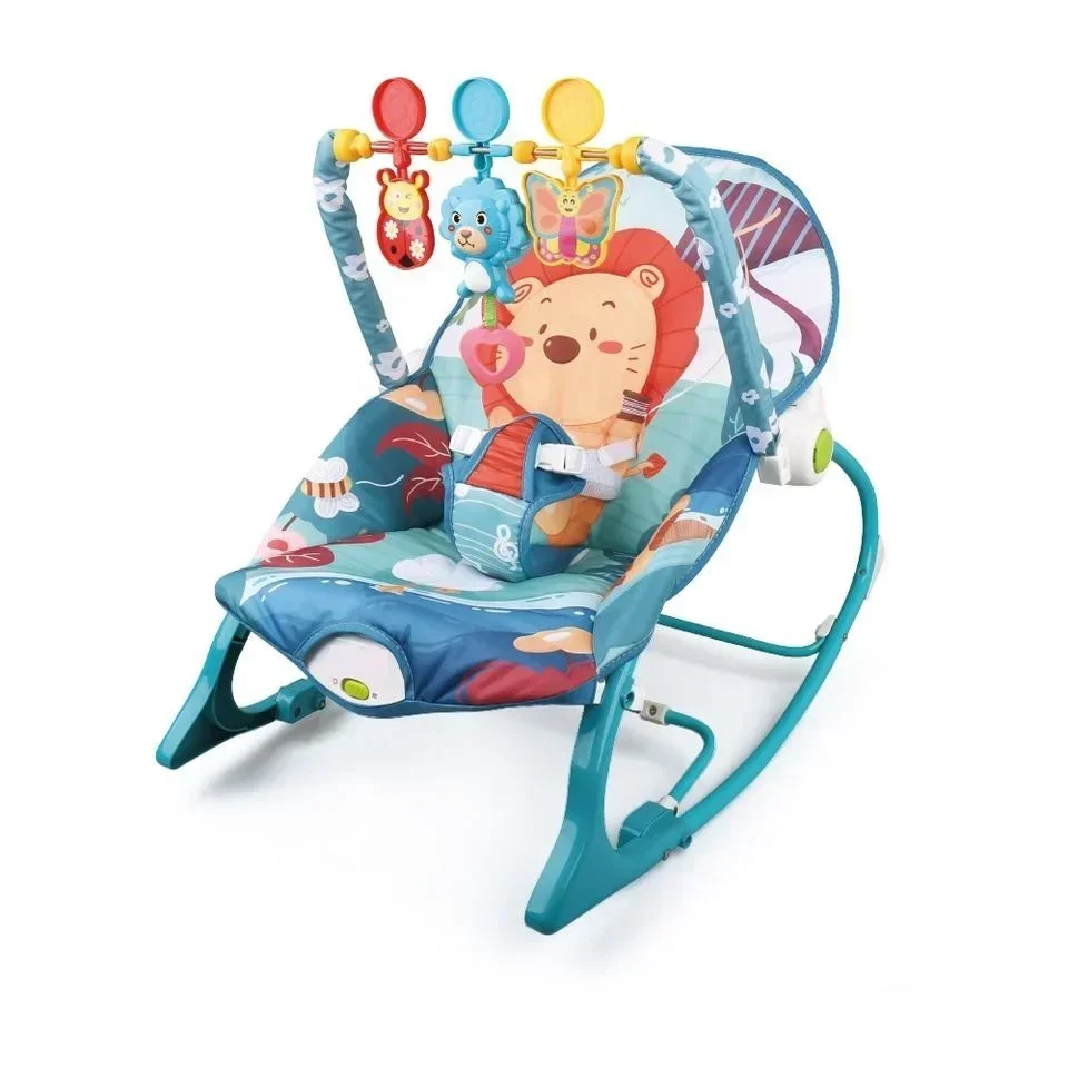 Baby Rocking Chair Sleep Bassinet Comfortable and Safe Baby Rocker Suitable for 0-12 Months Baby with Music Multicolor Optional