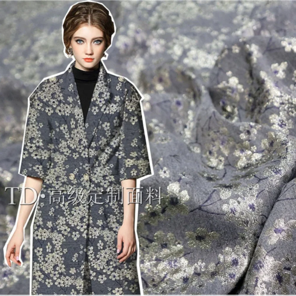 

Золотая проволока, парча, жаккардовая ткань, маленькое плетеное платье сливового цвета, пальто, одежда, европейский бренд, модный дизайн, оптовая продажа, ткань