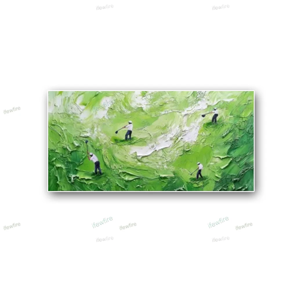 

100% Handmade Lake View Painting Home Decor Thick Oil Paintings Impressionism Blue Sea Painting Art High Quality Original Pictur