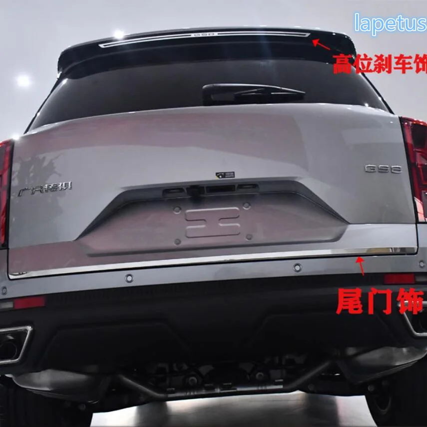 Fit For Trumpchi GAC GS8 2022 2023 Car Accessory Rear Trunk Lid Cover Tailgate Trim Door Handle Molding Boot Garnish Bezel Cover