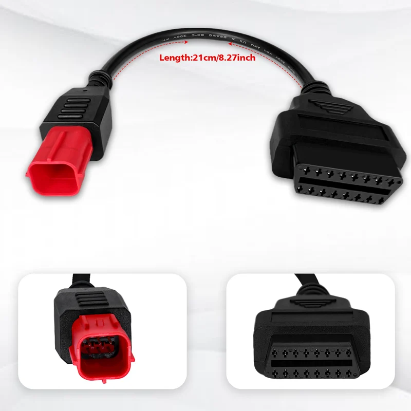 OBD-Adapter für Kawasaki 4/6-Pin OBDII Diagnosekabel für Kawasaki Ninja Z-Serie Versys-Serie Motorrad OBD-Anschlussadapter – Detail 4