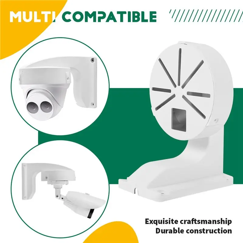 AAAEL-Security Camera Mount Bracket,ABS Indoor Outdoor Wall Mount L-Type Bracket For CCTV Security Dome IP Camera Mounting view 5