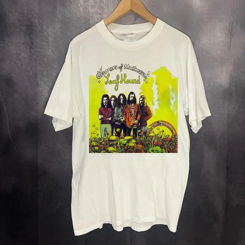 

Футболка Leaf Hound Band Growers of Mushroom для взрослых, хлопковая, полноразмерная, BO323