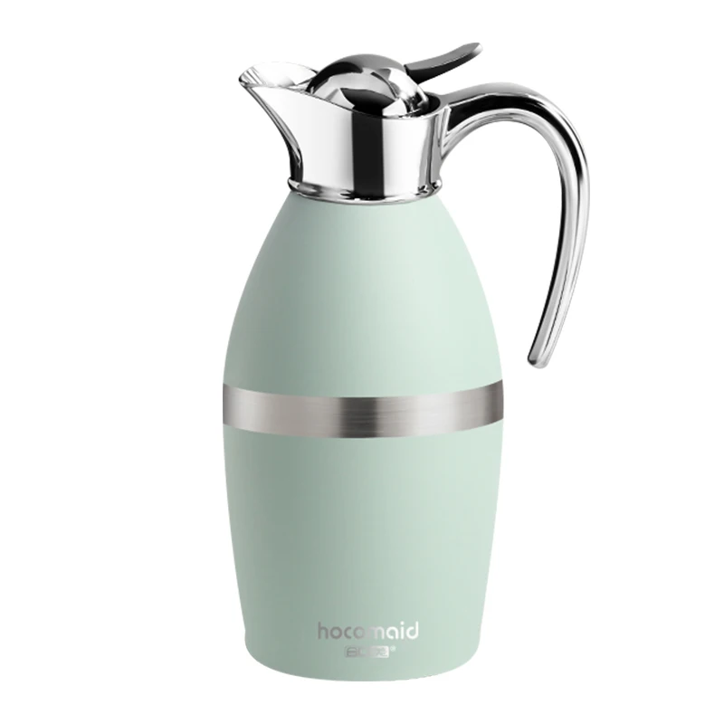 304 roestvrijstalen groene vacuüm geïsoleerde thermosfles 1,5L/50oz, geschikt voor kantoor en thuisgebruik, langdurige warmtebehoud