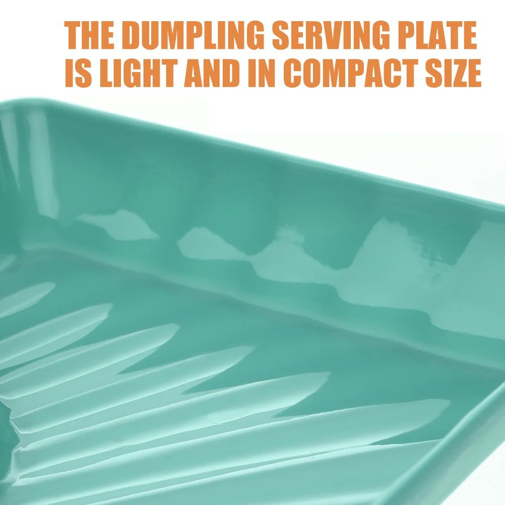 

8Pcs Dumpling Plates Sushi Dish Reusable Plastic Serving Platter Sauce Holder Restaurant Dinner Snack Food Tray