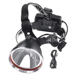 Climbing Hunting Head Torch Delicate Strong Light 50000LM Useful Aluminum Alloy Waterproof Burst Flash Camping