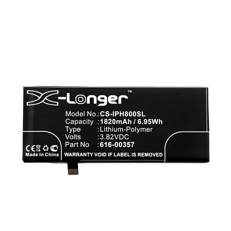 For IPhone 8 A1863 Mobile Phone 616-00358 616-00357 CS-IPH800SL 1802mAh Lithium Battery Pack