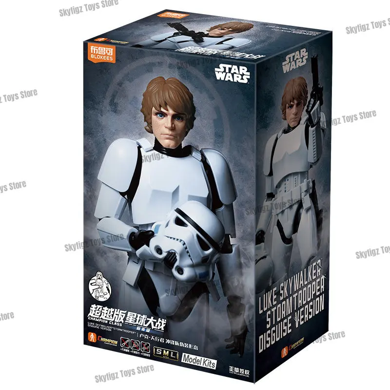 Op voorraad nieuwe collectie Blokees Star Wars Luke Skywalker Imperial Stormtrooper Action Figure Assembly Model Toy Collectible Gift