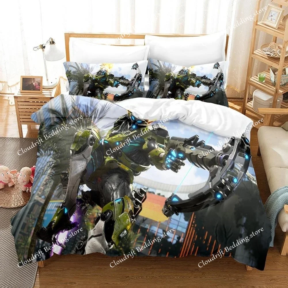 Game Exoprimal Bedding Set Single Twin Full Queen King Size Bed Set Adult Kid Bedroom Duvet Cover Sets 3D Anime Bed Sheet Set