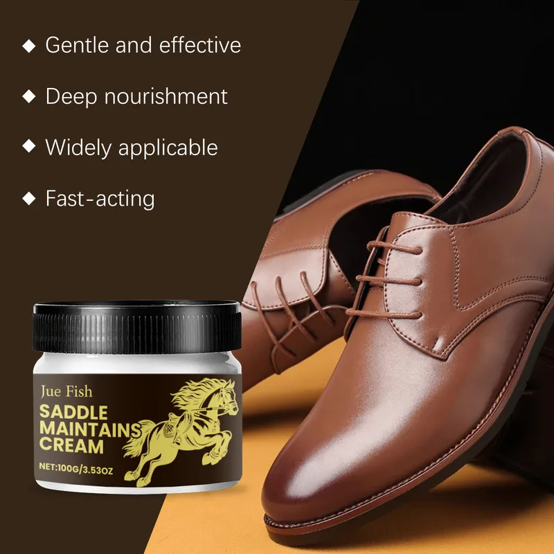 

JueFish Saddle Soap Leather Cream Oil Wax Infused For Cleaning Maintenance Brightening Protection