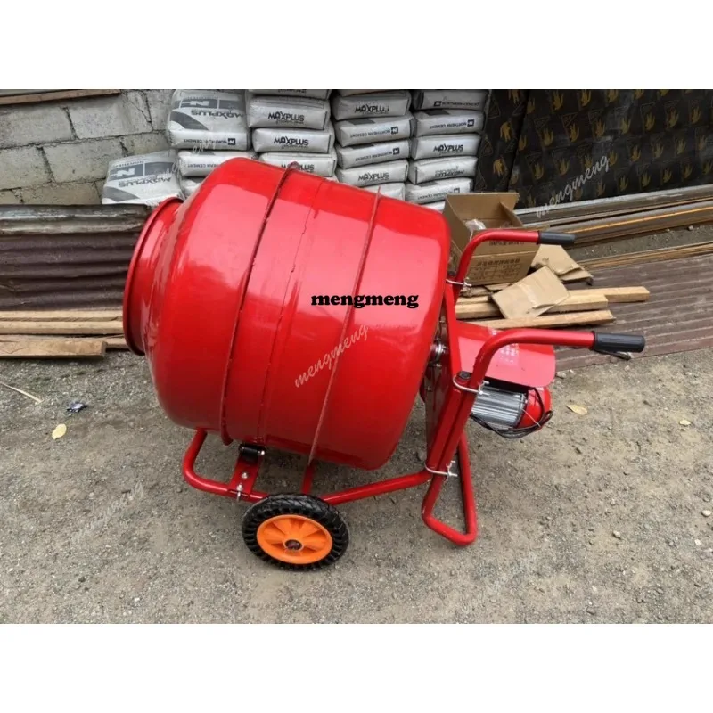 Concrete mixer cement mortar feed concrete 220V380V electric construction site hand push small drum mixer