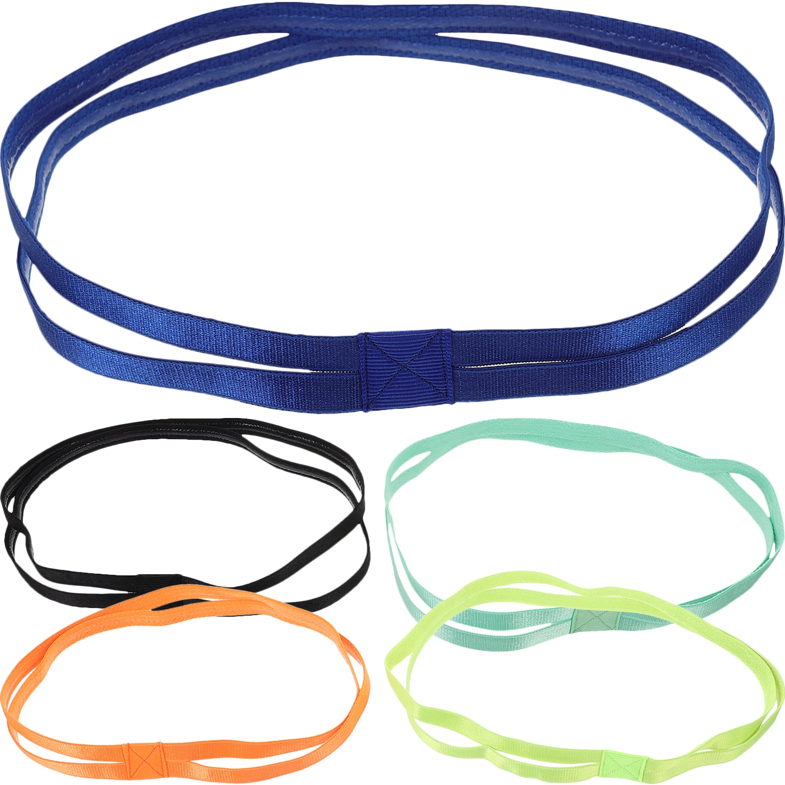 

5 Pcs Non-slip Anti-slip Hair Strap Headband Sweat Bands Headbands for Women Workout Fabric Sports