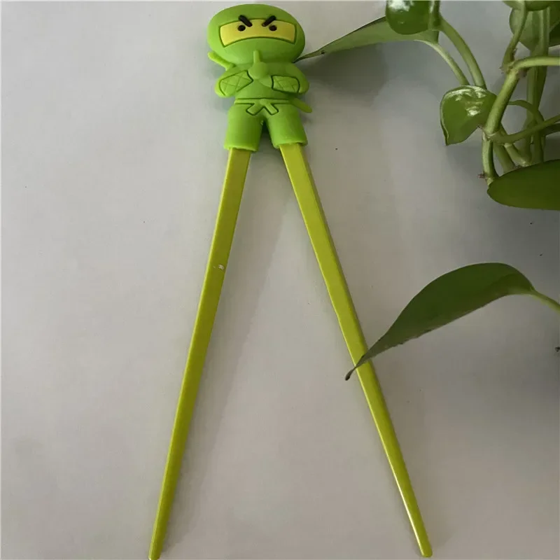 1 pair of cute samurai chopsticks learning training chopsticks multicolor samurai Chinese kids chopsticks learner gift