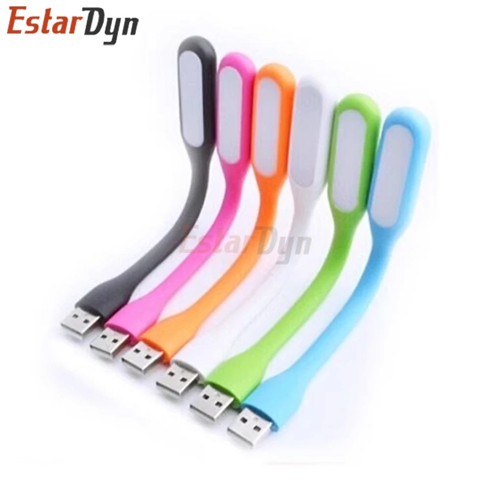 Portable Foldable USB Reading Light, Mini Eye Protection Book Lamp for Power Bank Computer, 5V LED Night Light random color