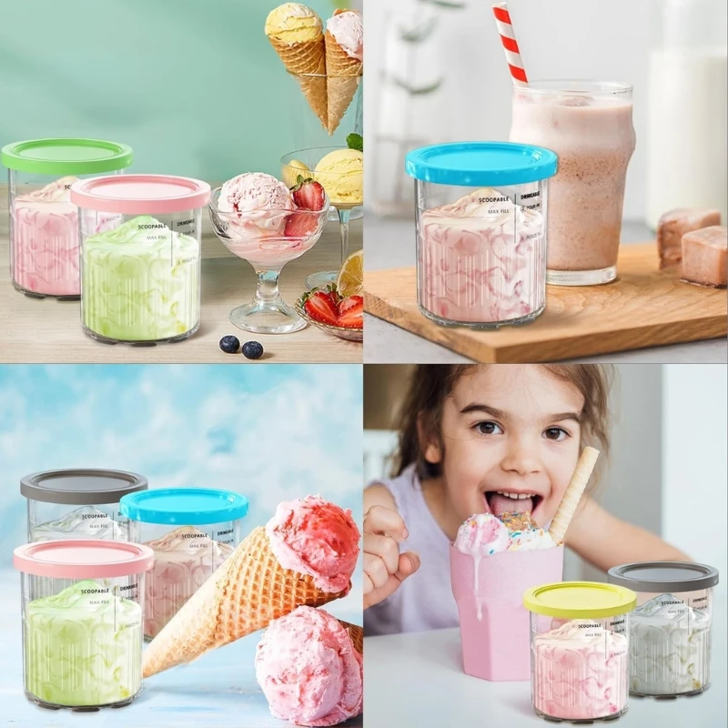 Dessert Ice Cream Pints Cup Yogurt Storage Freezer for NC500 NC501 Series