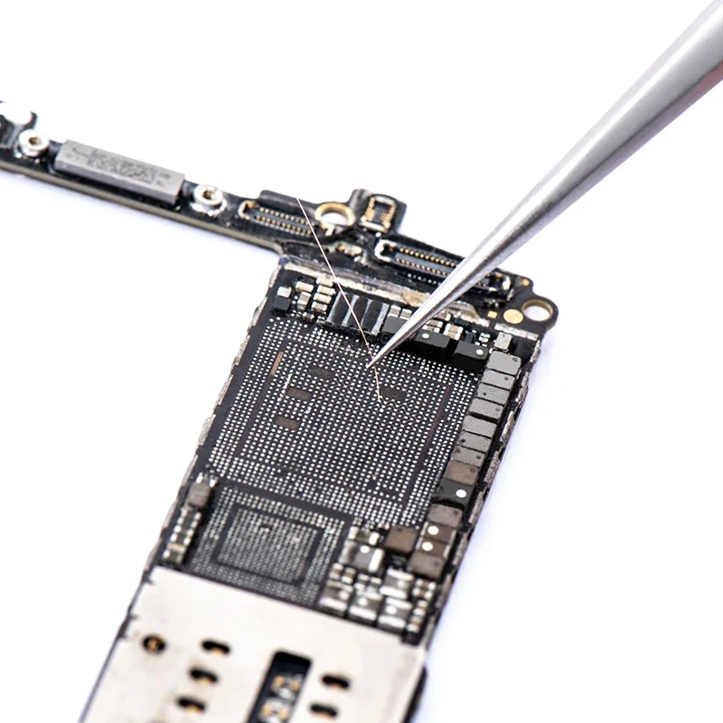 Pinceta QIANLI MEGA-IDEA 7-SA wygięta końcówka 0.15mm 00-SA niemagnetyczna stal nierdzewna krótka szpiczasta SS-SA długi spiczasty klip naprawczy