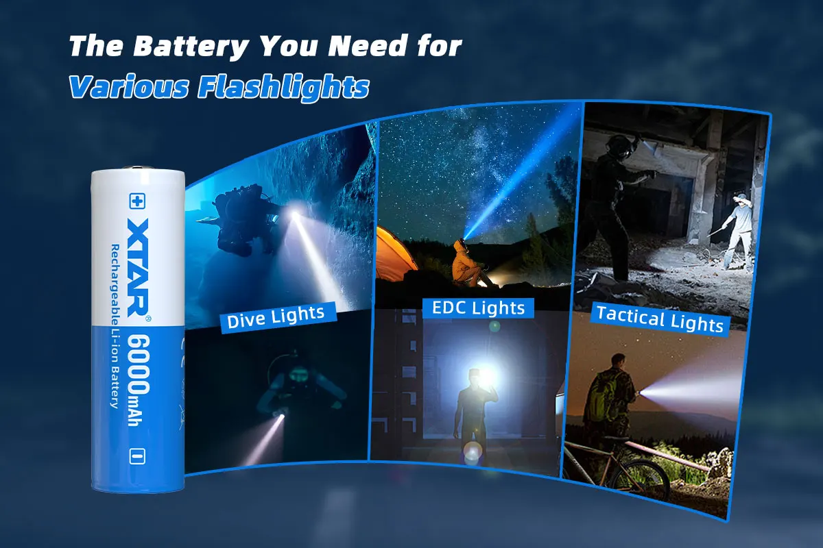 Xtar 2/4pc 21700 6000mah 충전식 고전력 대용량 3.6V 보호 플레이트 배터리 10A 출력 리튬 배터리