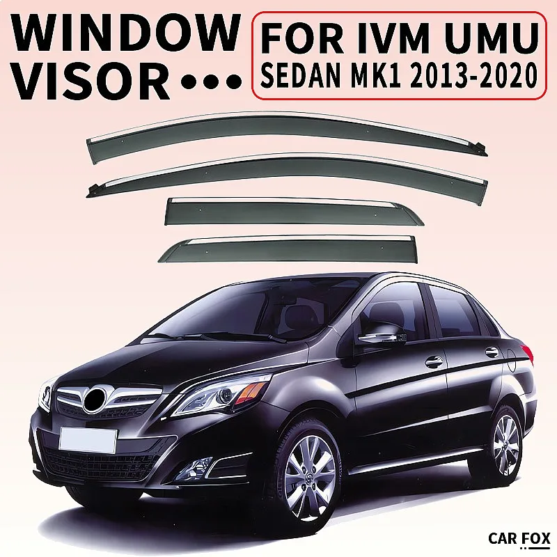

For IVM Umu 2013-2020 Car Window Visor Rain Guard Sun Shade Side Windshield Awning Auto Accessories Styling