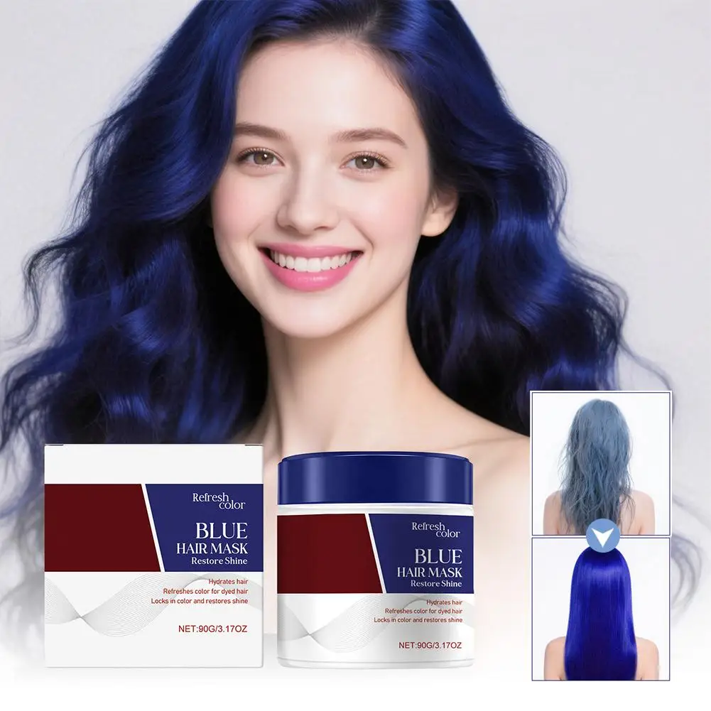 

Color Boosting Hair Mask Neutralizes Brass Tones Depositing Color Red Brown Repair Damaged Hair Reduce Frizzy 90g