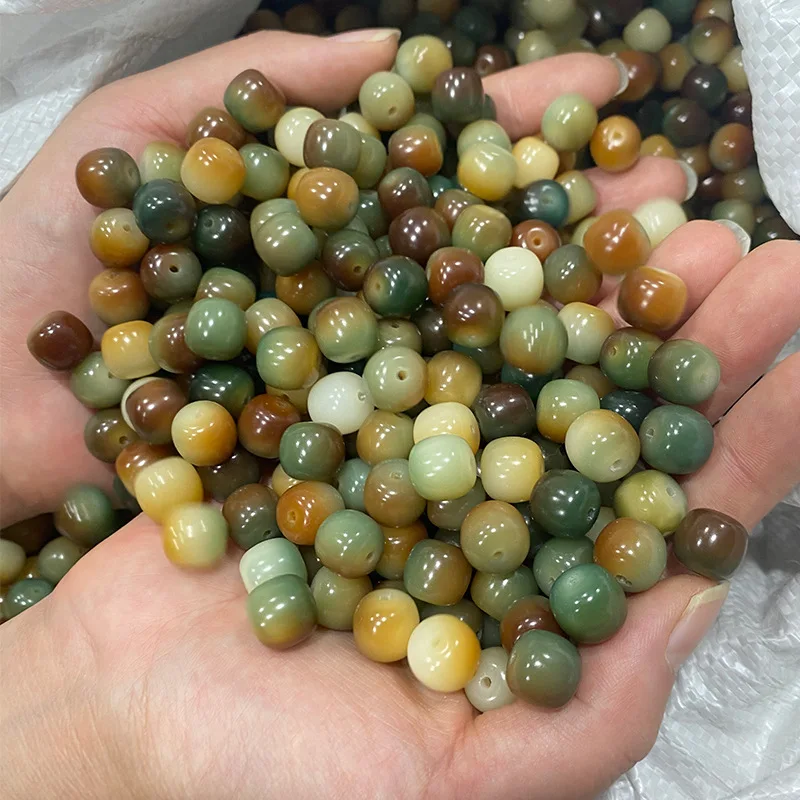 

Factory White Jade Bodhi Root Bracelet Rare Dunhuang Color Dunhuang Scattered Beads Pliable Temperament Buddha Beads Bracelet fo