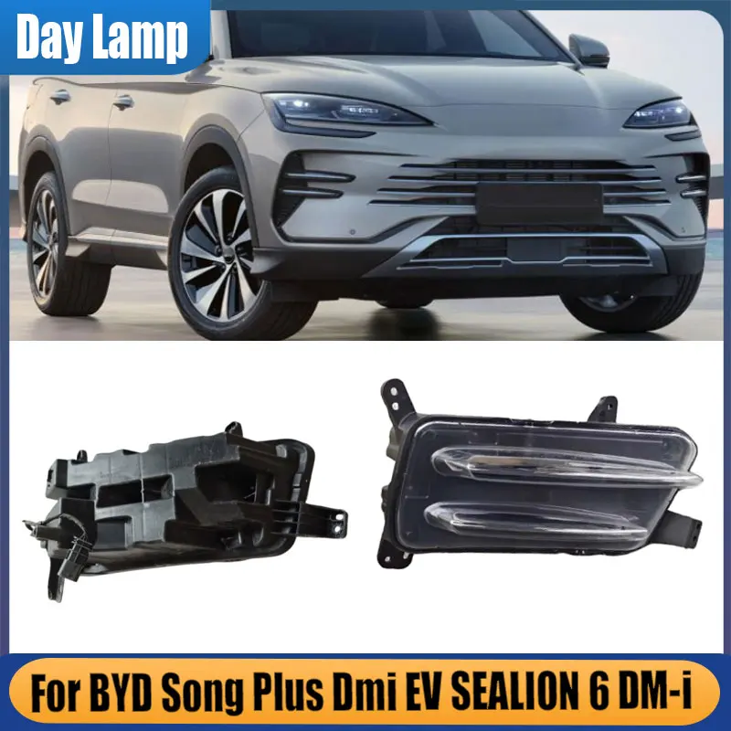 

For BYD Song Plus Dmi EV SEALION 6 DM-i Auto LED Front Bumper Fog Light Daytime Running Light DRL Day Light Car Light Assembly