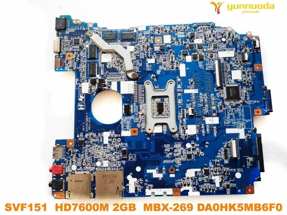 Original for SONY MBX-269 laptop motherboard SVF151  HD7600M 2GB  MBX-269 DA0HK5MB6F0 tested good free shipping