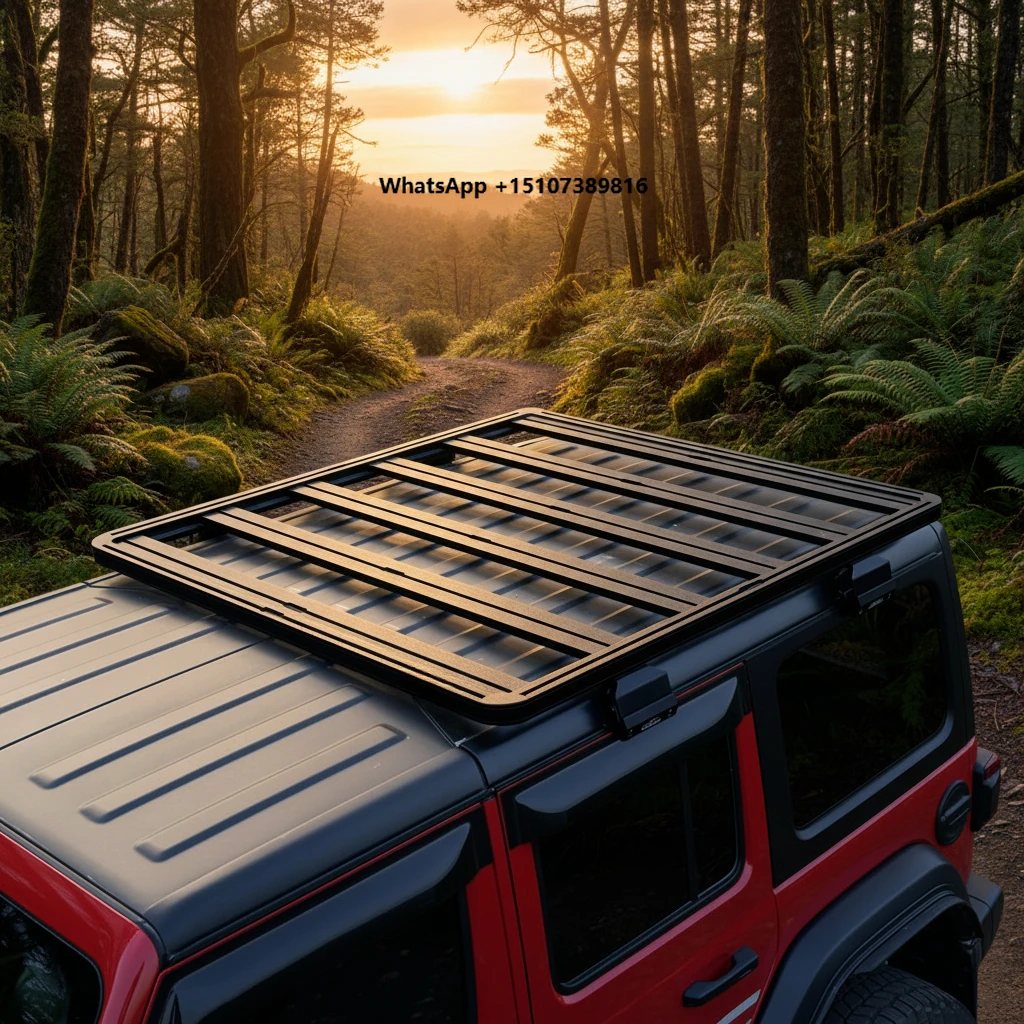 

Landace High Quality Durable High Load Capacity Aluminum Alloy Black Electrophoresis Powder Coated Roof Rack Easy Installation