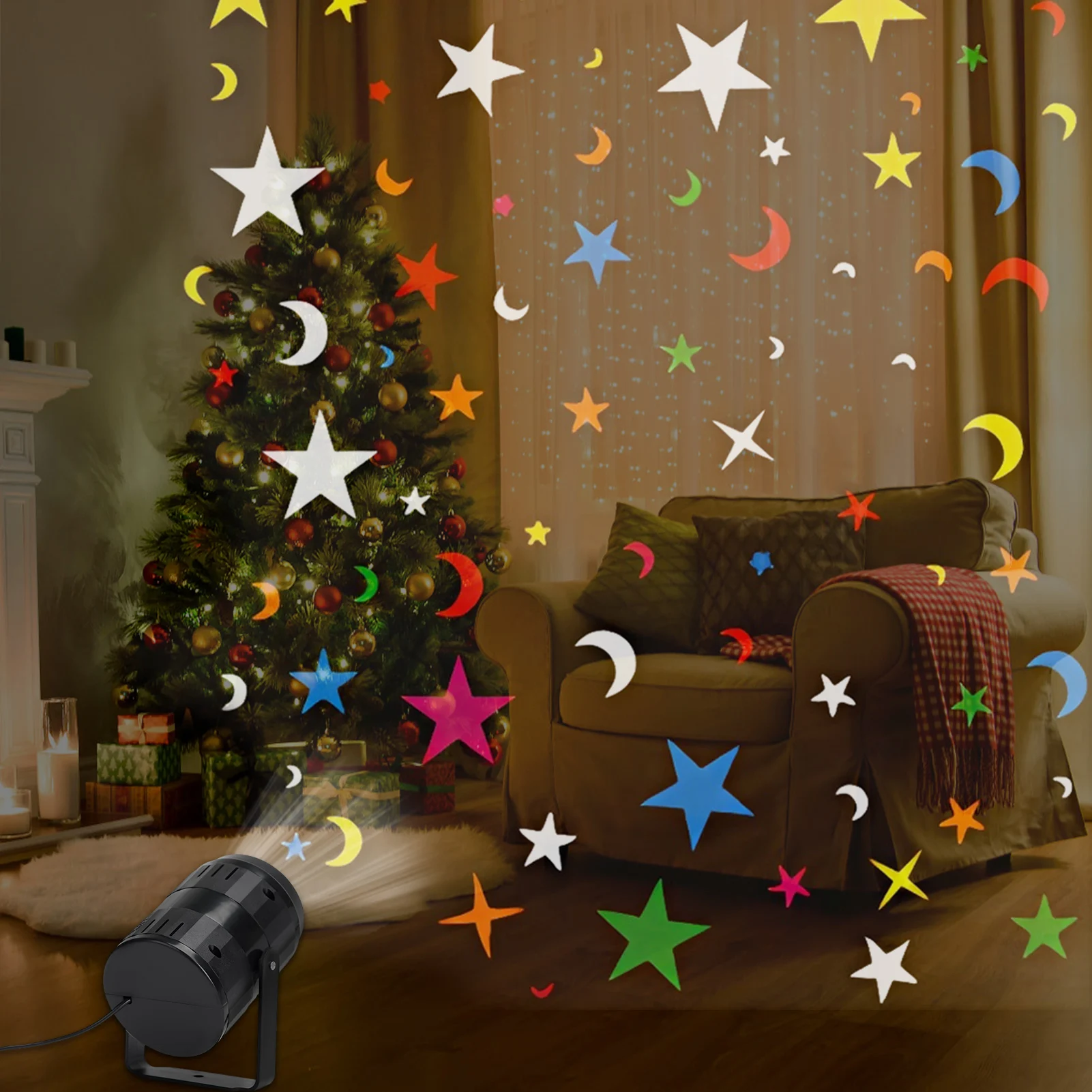 

Rotary Dynamic Projection LED Light Rotatable High-Definition Snow Projector Led Lights for Bedroom Home Decor