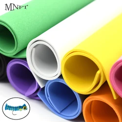 MNFT 4Pcs 2mm 24x24cm Fly Tying Foam EVA Paper Sheet for Floating Dry Fly Grass Hopper Popper Carp Bugs Fly Tying Material
