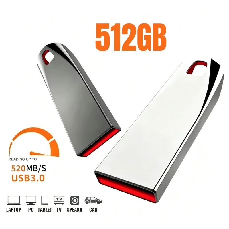 USB-Stick 3.0 High-Speed 128GB 256GB 512GB, Stilvoll und Langlebig mit Hoher Datenübertragungskapazität und Plug-and-Play-Funktion