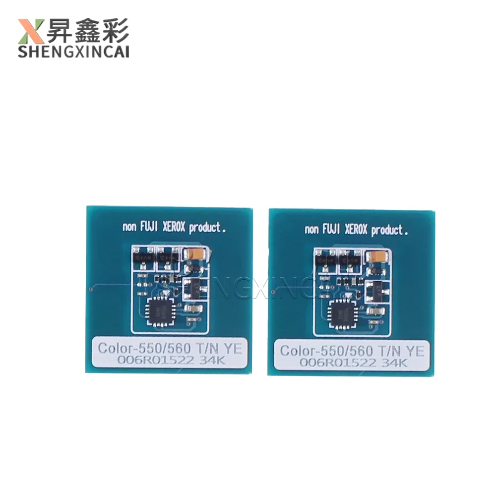 4 Buah Chip Toner Warna 550 560 570 untuk Kartrid Toner Xerox Color 550 560 570 006R01525 006R01526 006R01527 006R01528