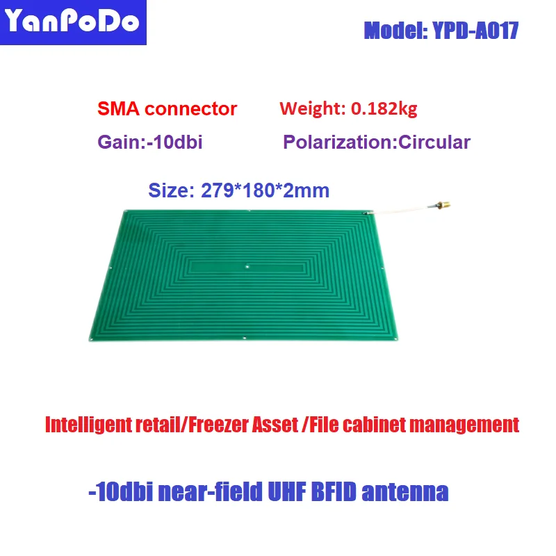 10cm-1m Ultra Híg 200tags/sec Már-már mez RFID UHF Körlevél antenne -10dbi IPX4 SMA számára smare szekrény szerszámok nyomkövető Üzemvezetőség