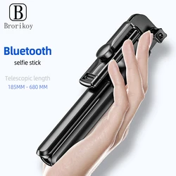 Selfie Stick Tripod with Wireless Remote, Mini Extendable 4 in 1 Selfie Stick for iPhone Xiaomi 360° Rotation Phone Stand Holder