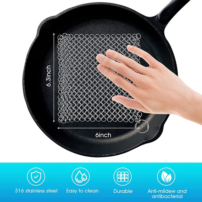 316 Cast Iron Cleaner Kitchen Clean Pot Pans Stainless Steel Washing Supplies Microwave Cleaner Cleaning Tools Household Goods