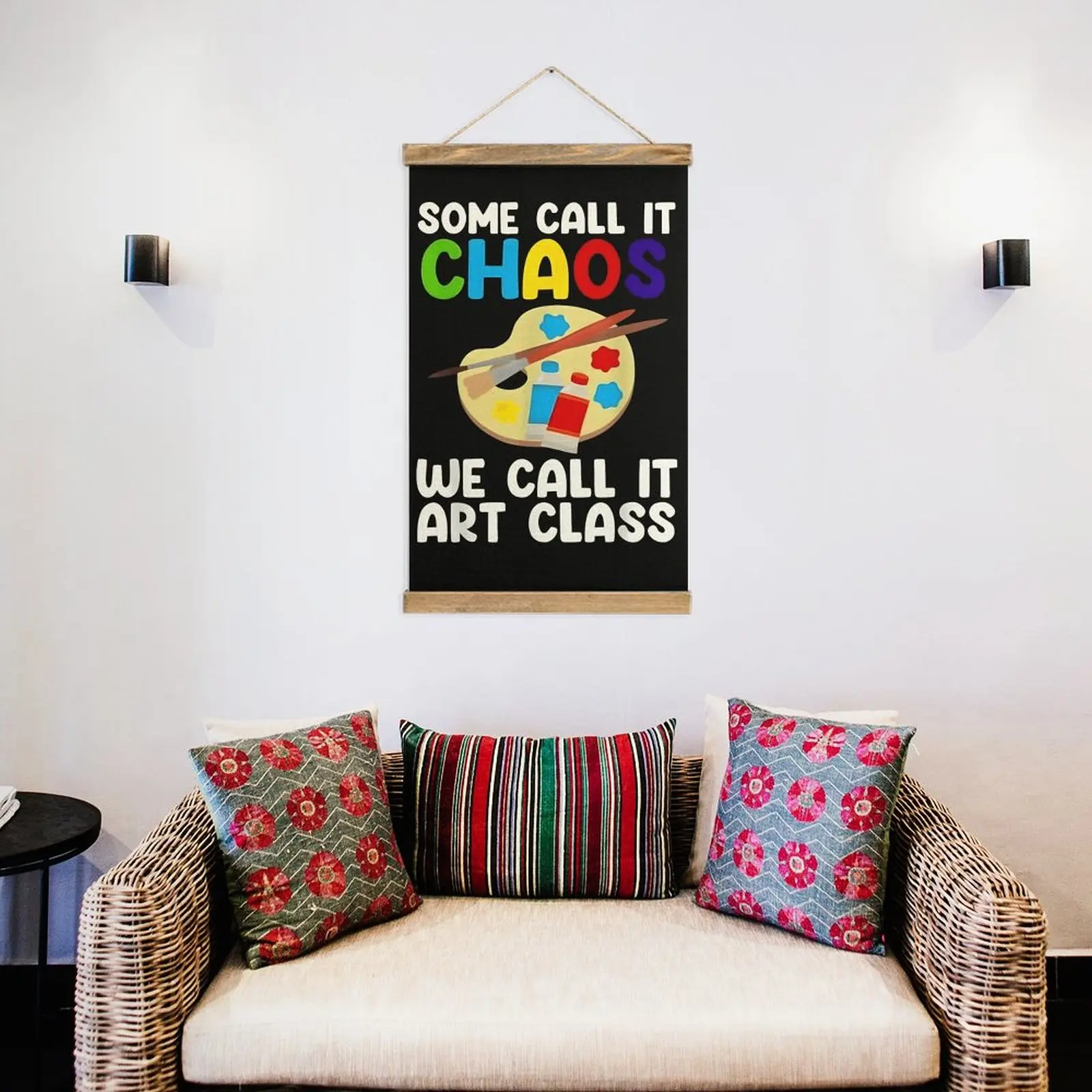 الفن فئة الفوضى الإبداع اللوحة فندق الجدار الديكور الكتان معلقة اللوحة خمر الفكاهة الرسم نمط شنق الصور #6