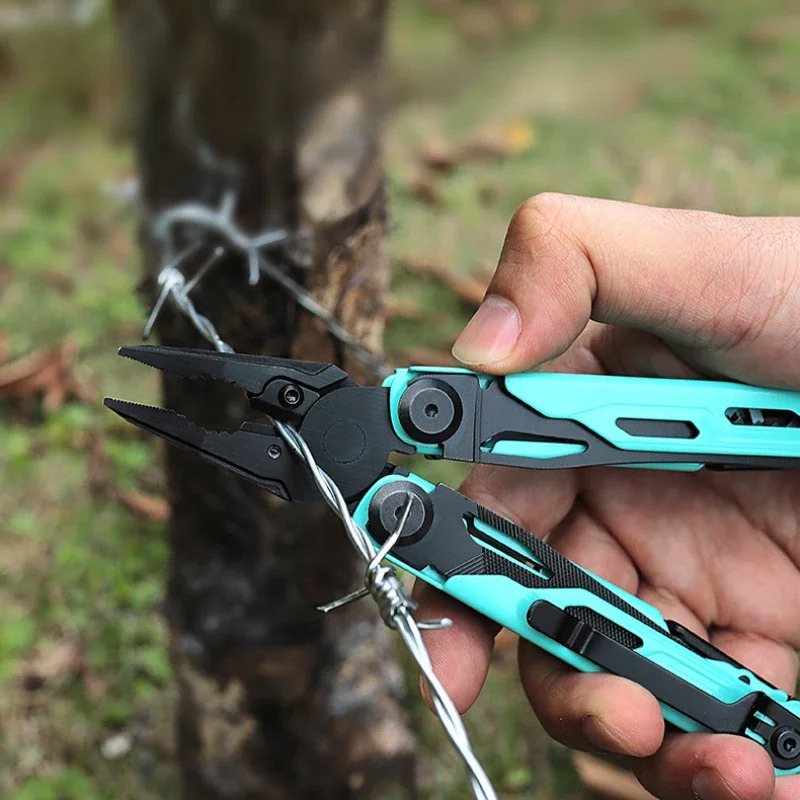 BHBT 17 in 1 Multitool Pliers Outdoor Survival Folding Multi Tool Portable Scissors Saw Blade EDC Hand Tools