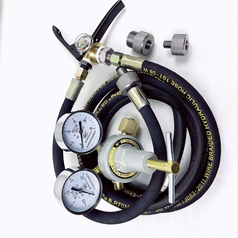 Easy to operate nitrogen filling adapter, suitable for fire extinguishers, key fire equipment accessories