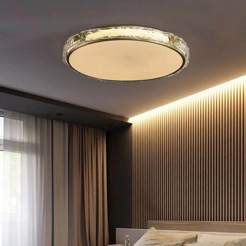 

Advanced Modern Luxurious and All Copper Ceiling Lights with A Minimalist Design Feel Bedroom Balcony Porch and Aisle Lamp